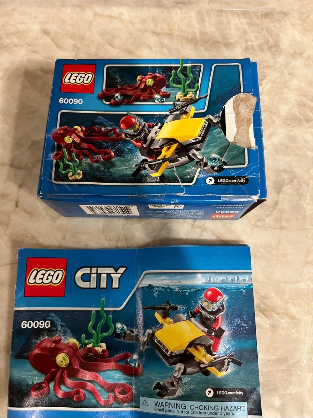 ❤️3/$25 Lego City Deep Sea Scuba Scooter #60090 Building Set RARE